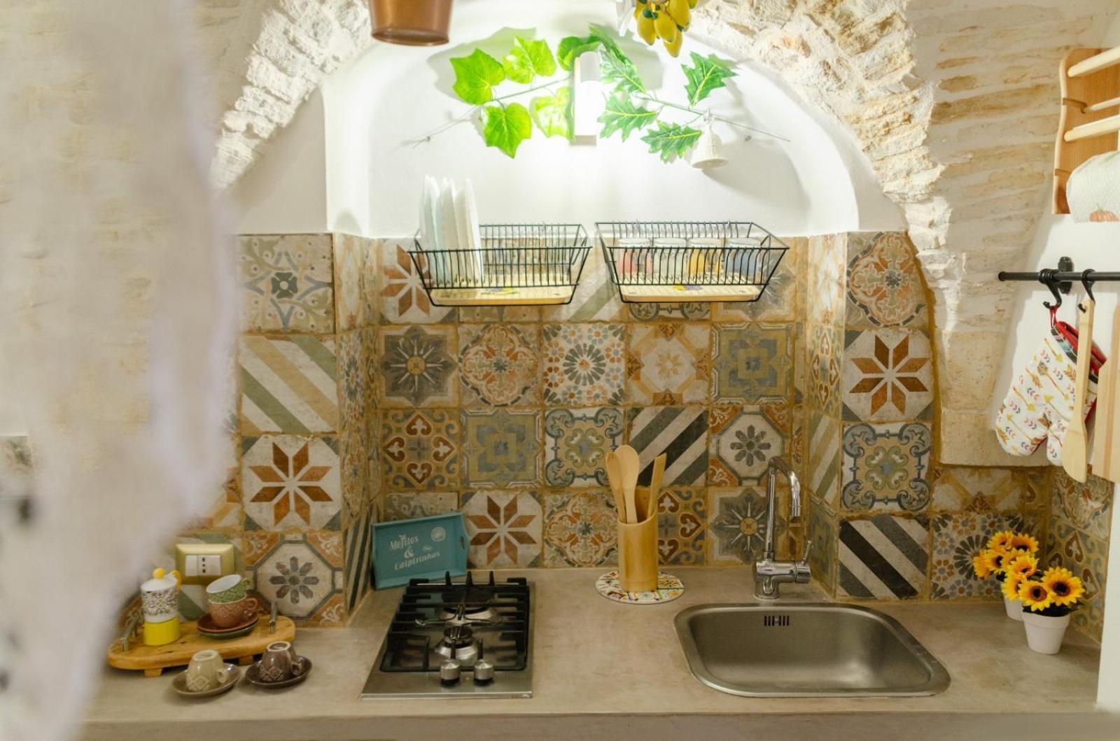 Al Bianco Nido White Stone In Holiday home *